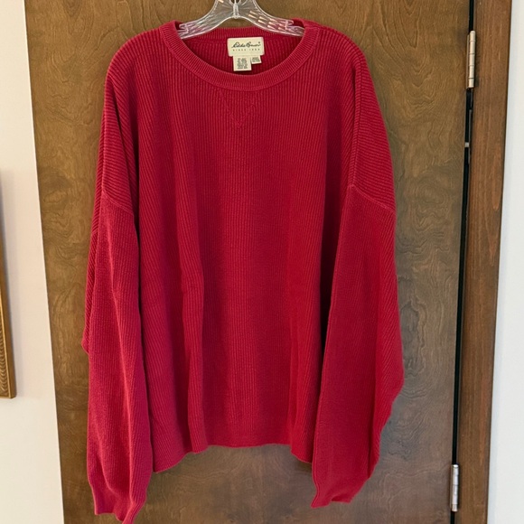 Eddie Bauer Bold Red Cotton Apparel - Picture 1 of 3
